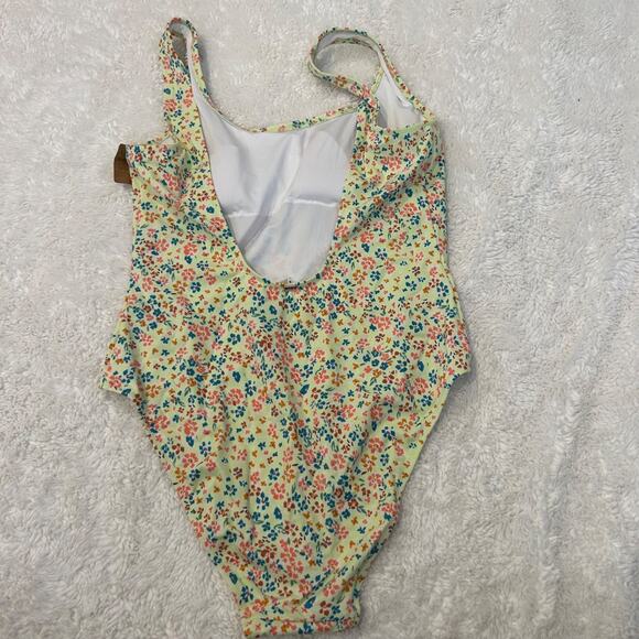 NWT Victoria's Secret Pink One Piece Swimsuit Floral Resort Beach Summer Sz XL - Picture 2 of 7